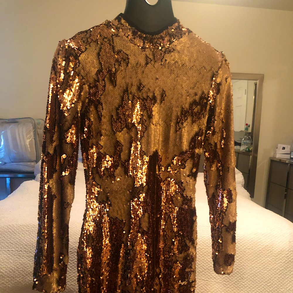 Dress the Population Sequins Mini Dress New-Size Small